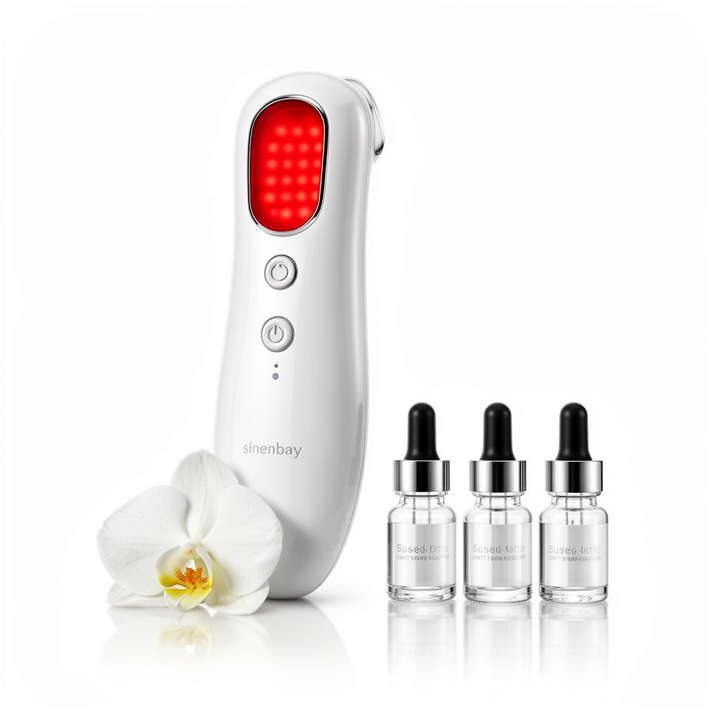The at-home LED sculpting device with serums